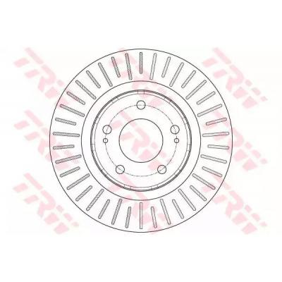 Тормозной диск TRW DF6174 Тормозной диск TRW DF6174