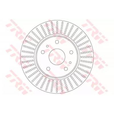 Тормозной диск TRW DF6684 Тормозной диск TRW DF6684