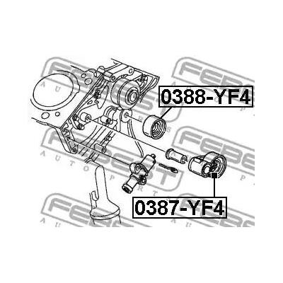 Ролик FEBEST 0387-YF4 Ролик FEBEST 0387-YF4