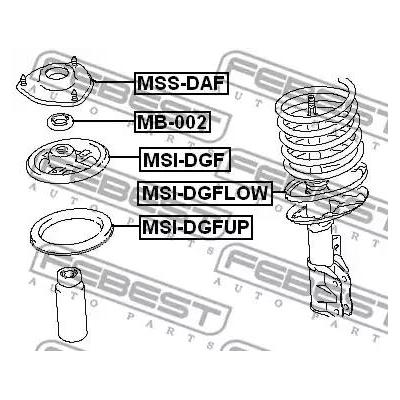 Подвеска FEBEST MSS-DAF Подвеска FEBEST MSS-DAF