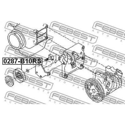 Ролик FEBEST 0287-B10RS Ролик FEBEST 0287-B10RS