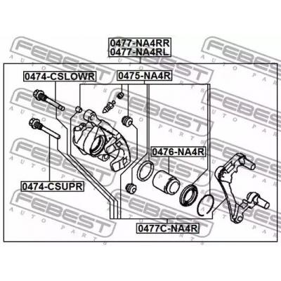 Болт FEBEST 0474-CSLOWR Болт FEBEST 0474-CSLOWR