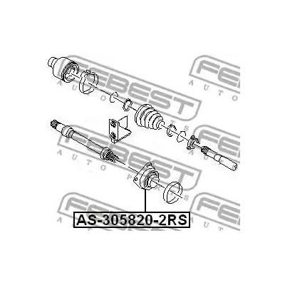 Подшипник FEBEST AS-305820-2RS Подшипник FEBEST AS-305820-2RS