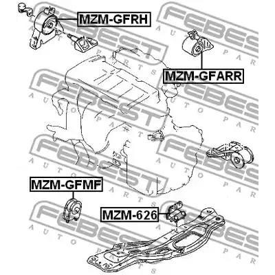 Подвеска FEBEST MZM-GFMF Подвеска FEBEST MZM-GFMF
