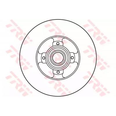 Тормозной диск TRW DF6128BS Тормозной диск TRW DF6128BS