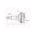 Шарнирный комплект LYNXauto CO-7509A