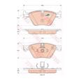 Комплект тормозных колодок TRW GDB1882