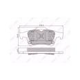 Комплект тормозных колодок LYNXauto BD-6302