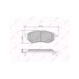 Комплект тормозных колодок LYNXauto BD-7111