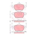 Комплект тормозных колодок TRW GDB1429