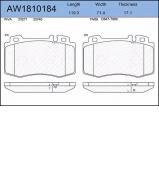 Комплект тормозных колодок AYWIPARTS AW1810184 Комплект тормозных колодок AYWIPARTS AW1810184