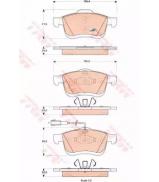 Комплект тормозных колодок TRW GDB1864 Комплект тормозных колодок TRW GDB1864