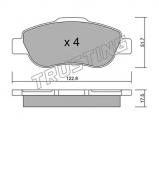 Комплект тормозных колодок TRUSTING 654.0 Комплект тормозных колодок TRUSTING 654.0