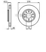 Тормозной диск BOSCH 0 986 479 262 Тормозной диск BOSCH 0 986 479 262