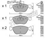 Комплект тормозных колодок TRUSTING 085.2 Комплект тормозных колодок TRUSTING 085.2