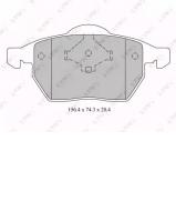 Комплект тормозных колодок LYNXauto BD-1213 Комплект тормозных колодок LYNXauto BD-1213