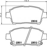 Комплект тормозных колодок NISSHINBO NP1005