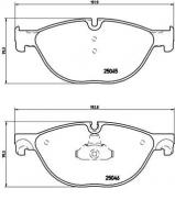 Комплект тормозных колодок BREMBO P 06 076 Комплект тормозных колодок BREMBO P 06 076