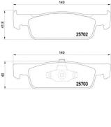 Комплект тормозных колодок BREMBO P 68 059 Комплект тормозных колодок BREMBO P 68 059