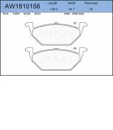 Комплект тормозных колодок AYWIPARTS AW1810156 Комплект тормозных колодок AYWIPARTS AW1810156
