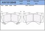 Комплект тормозных колодок AYWIPARTS AW1810648 Комплект тормозных колодок AYWIPARTS AW1810648