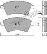 Комплект тормозных колодок TRUSTING 718.0 Комплект тормозных колодок TRUSTING 718.0