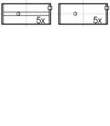 Комплект вкладышей подшипника KOLBENSCHMIDT 77131608 Комплект вкладышей подшипника KOLBENSCHMIDT 77131608