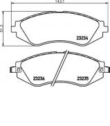 Комплект тормозных колодок NISSHINBO NP6028 Комплект тормозных колодок NISSHINBO NP6028