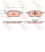 Комплект тормозных колодок TRW GDB2100 Комплект тормозных колодок TRW GDB2100