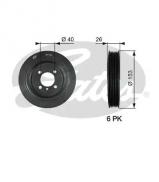 Ременный шкив GATES TVD1129 Ременный шкив GATES TVD1129