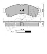 Комплект тормозных колодок METELLI 22-0851-0 Комплект тормозных колодок METELLI 22-0851-0