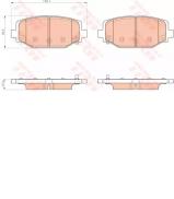 Комплект тормозных колодок TRW GDB1936 Комплект тормозных колодок TRW GDB1936