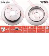Тормозной диск TRW DF6385 Тормозной диск TRW DF6385