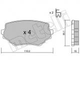Комплект тормозных колодок METELLI 22-0249-0 Комплект тормозных колодок METELLI 22-0249-0