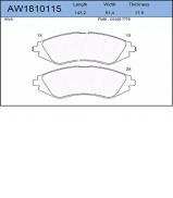 Комплект тормозных колодок AYWIPARTS AW1810115 Комплект тормозных колодок AYWIPARTS AW1810115