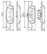 Комплект тормозных колодок BOSCH 0 986 494 661 Комплект тормозных колодок BOSCH 0 986 494 661