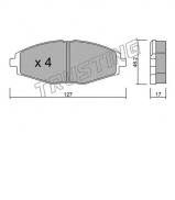 Комплект тормозных колодок TRUSTING 302.0 Комплект тормозных колодок TRUSTING 302.0
