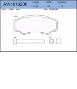 Комплект тормозных колодок AYWIPARTS AW1810200 Комплект тормозных колодок AYWIPARTS AW1810200