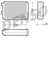 Теплообменник DENSO DRR09070 Теплообменник DENSO DRR09070