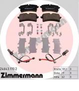 Комплект тормозных колодок ZIMMERMANN 24643.170.2 Комплект тормозных колодок ZIMMERMANN 24643.170.2
