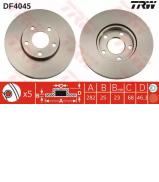 Тормозной диск TRW DF4045 Тормозной диск TRW DF4045