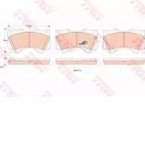 Комплект тормозных колодок TRW GDB3524 Комплект тормозных колодок TRW GDB3524