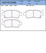 Комплект тормозных колодок AYWIPARTS AW1810466 Комплект тормозных колодок AYWIPARTS AW1810466