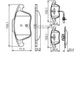 Комплект тормозных колодок BOSCH 0 986 494 538 Комплект тормозных колодок BOSCH 0 986 494 538