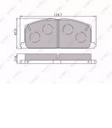 Комплект тормозных колодок LYNXauto BD-7533 Комплект тормозных колодок LYNXauto BD-7533