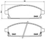 Комплект тормозных колодок BREMBO P 56 040 Комплект тормозных колодок BREMBO P 56 040
