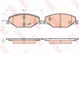 Комплект тормозных колодок TRW GDB2027 Комплект тормозных колодок TRW GDB2027