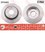 Тормозной диск TRW DF6482 Тормозной диск TRW DF6482