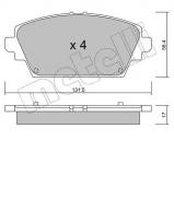 Комплект тормозных колодок METELLI 22-0464-0 Комплект тормозных колодок METELLI 22-0464-0