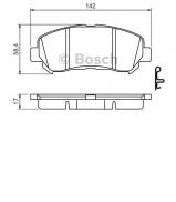 Комплект тормозных колодок BOSCH 0 986 494 501